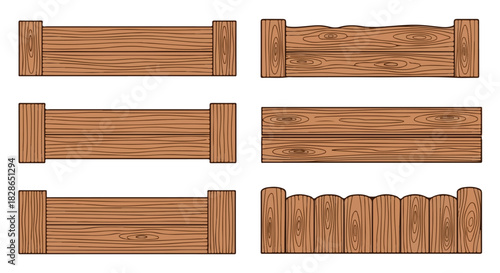 Wood planks texture set for website or game
