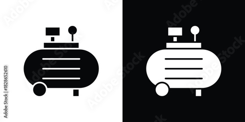 Compressor icons symbol for web and mobile filled vector isolated