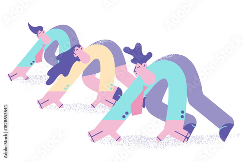 Business competition and leadership concept