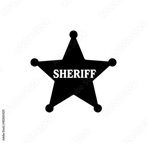 Sheriff's Star Badge Icon