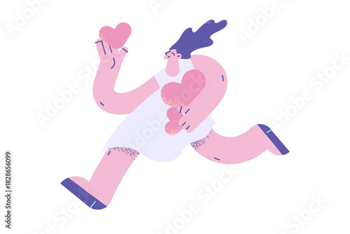 Love, happiness and positive emotions concept.