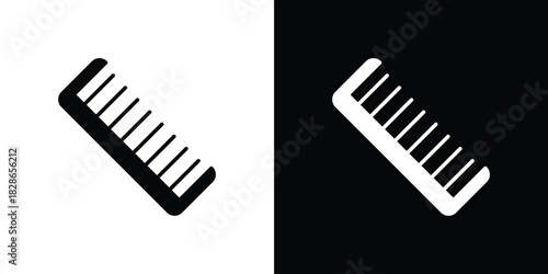 Hair brush icons symbol for web and mobile filled vector isolated