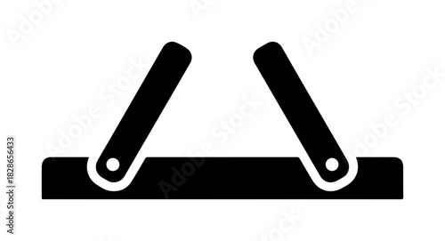 Chic picnic basket icon for summer outing promotions or outdoor event designs