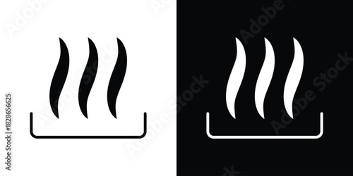 Heat icons symbol for web and mobile filled vector isolated