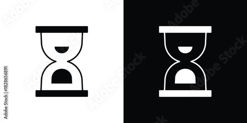 Hourglass icons symbol for web and mobile filled vector isolated