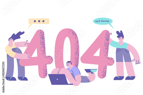 Problem and error online concept.