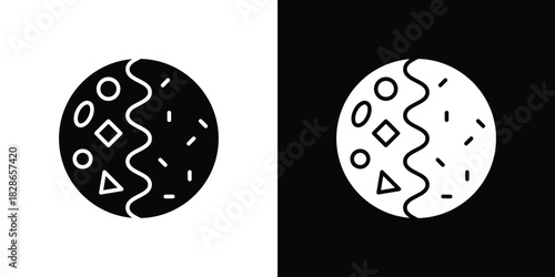 Kare raisu icons symbol for web and mobile filled vector isolated