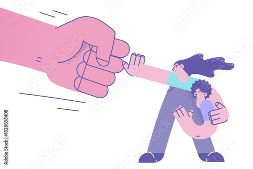 Self defence and independence concept.