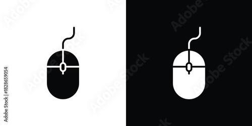 Mouse icons symbol for web and mobile filled vector isolated