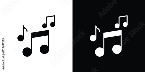 Music icons symbol for web and mobile filled vector isolated