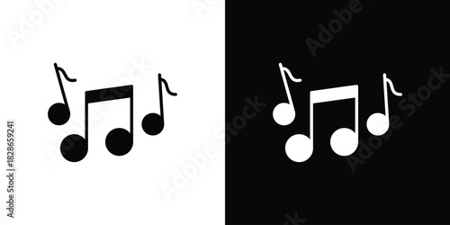 Music icons symbol for web and mobile filled vector isolated