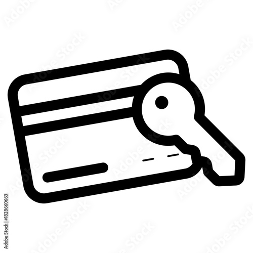 hotel card key icon