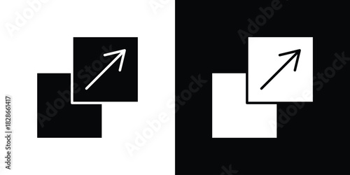Resize icons symbol for web and mobile filled vector isolated