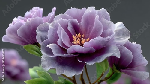 Delicate Lavender Flowers in Soft Focus Against Subtle Background