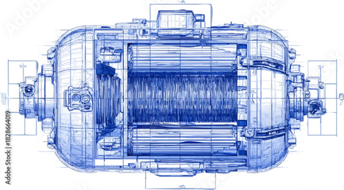 Engineering Marvel: A Detailed Blueprint of an E2