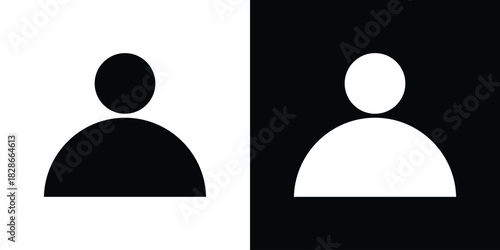 User icons symbol for web and mobile filled vector isolated