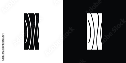 Wood board icons symbol for web and mobile filled vector isolated