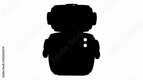 man with a suitcase isolated on white