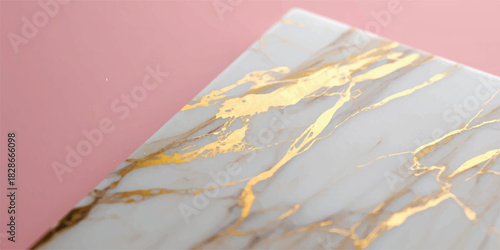 A delicious fresh slice of baked pastry on a white paper next to a brown wooden board with a paint brush