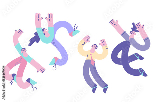 Celebrating, positive emotion, success concept