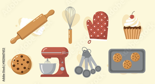 Baking tools and treats collection
