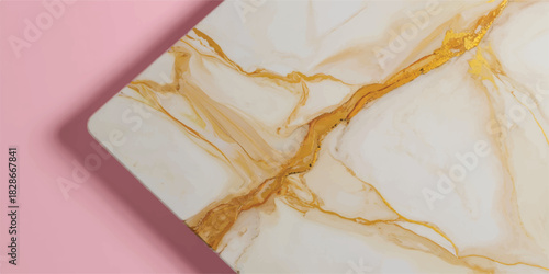 Yellow fabric texture closeup for a holiday gift wrap with a golden ribbon and a bow for a celebration present or birthday package