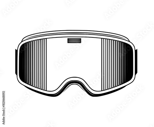 Vintage VR: throwback early days virtual reality | Clean, isolated vector art for creative projects.