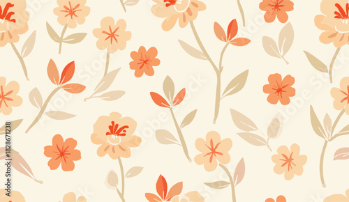seamless pattern with leaves