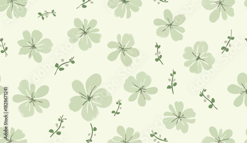seamless pattern with flowers