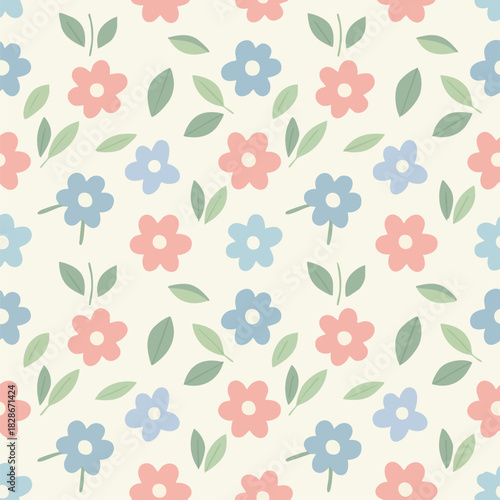 seamless pattern with flowers
