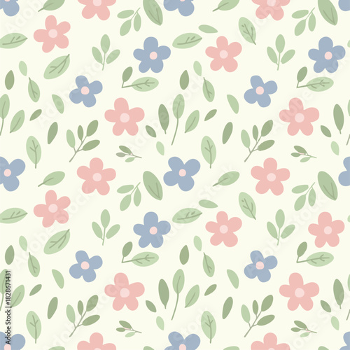 seamless pattern with flowers