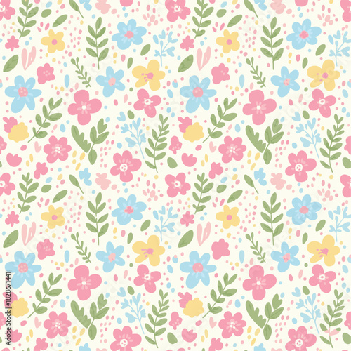 seamless pattern with flowers