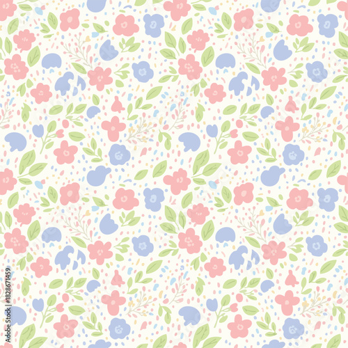 seamless pattern with flowers