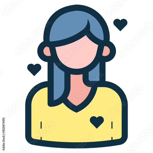 woman in love icon