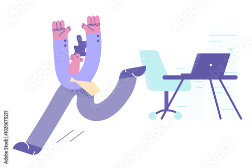 Business success, end of working day concept.