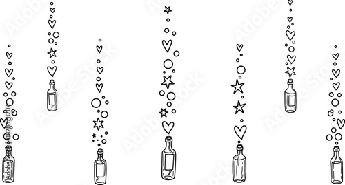 Hanging chains with clasps on a white background for jewelry making