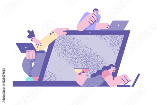 Network virtualization managers and technologies concept