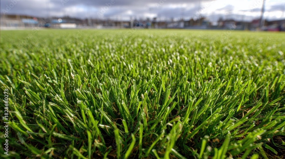 Obraz premium Closeup of Lush Green Grass on a Field in Daytime