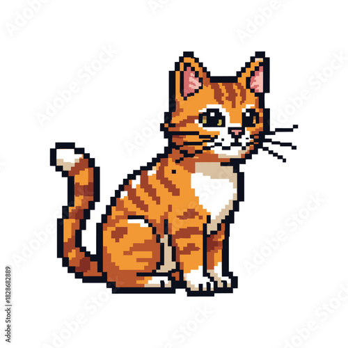 pixel art cat