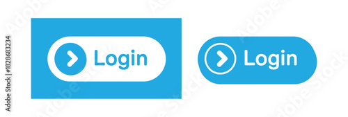 Login web button. Simple login button ready for your website or app design. vector design. Vector illustration.