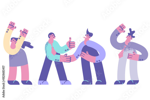 Agreement, handshake and collaboration concept