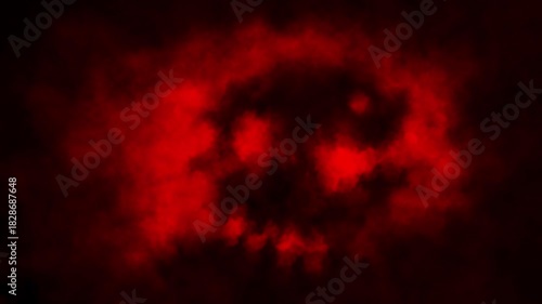 Dark horror 2D animation for Halloween. Scary night atmosphere. Vj loops. Black and red background.