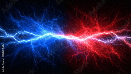 青と赤のエネルギーイメージ