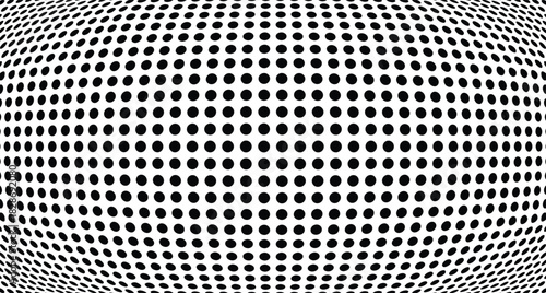 Abstract halftone sphere vector background