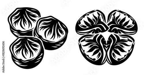 Artistic depiction of delicious steamed shrimp dumplings a gastronomic delight for food enthusiasts
