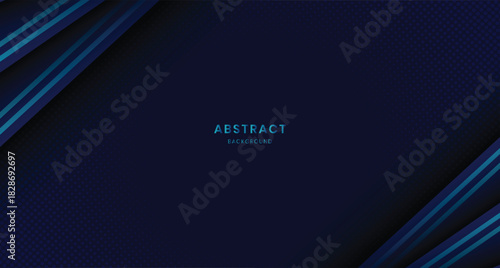 Abstract futuristic dark blue background with glowing light effect