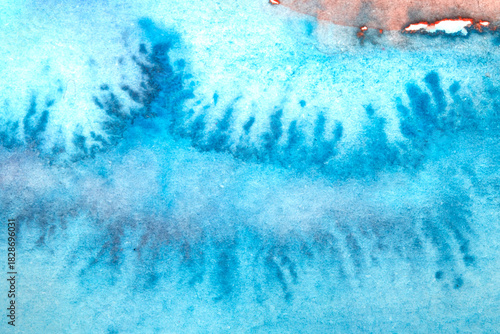 A Colourful Watercolour Paint Brush Stroke for Background