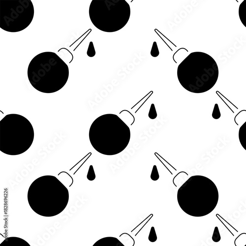 enema seamless pattern isolated on transparent background.