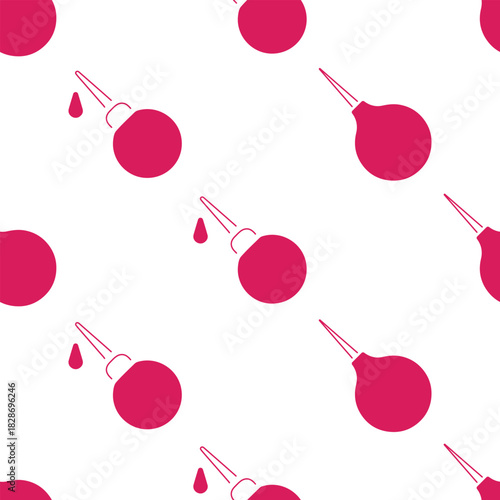 enema seamless pattern isolated on transparent background.