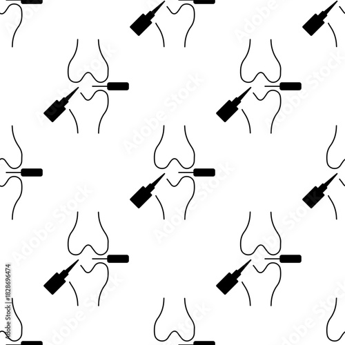 meniscal seamless pattern isolated on transparent background.